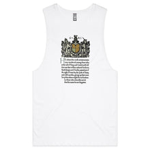 Load image into Gallery viewer, ANZAC Scroll Mens Tank

