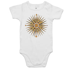 Load image into Gallery viewer, Compass Rose Baby Onesie
