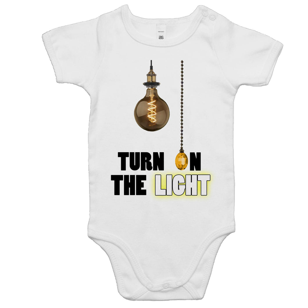 Turn On The Light Baby Onesie