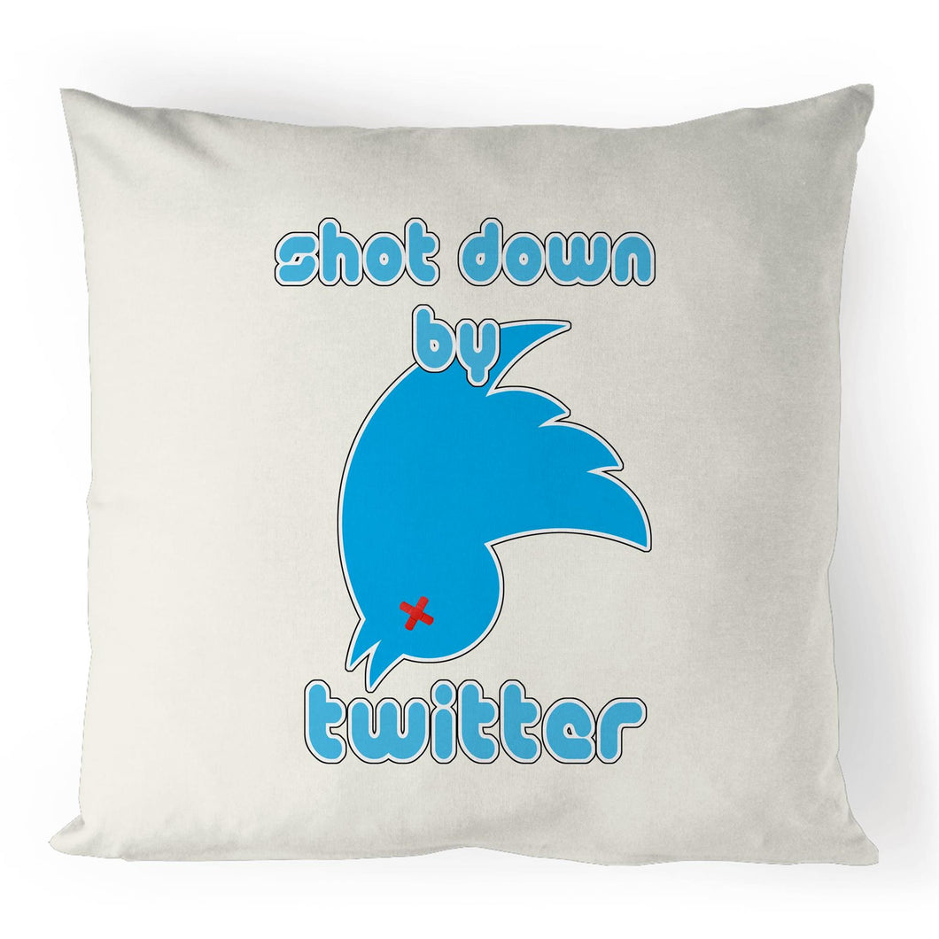Shot Down by Twitter Cushion Cover