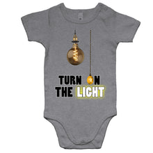 Load image into Gallery viewer, Turn On The Light Baby Onesie
